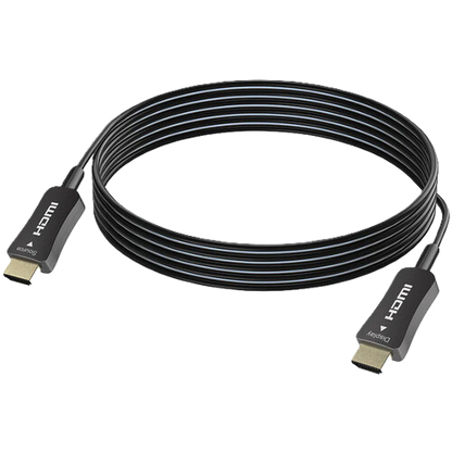 HDMI cable coiled on a white background