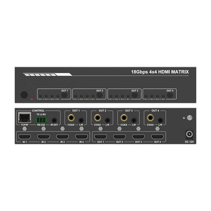 DVDO 4K 4x4 HDMI Matrix Switcher with Audio Outputs & HDR  (NEW)