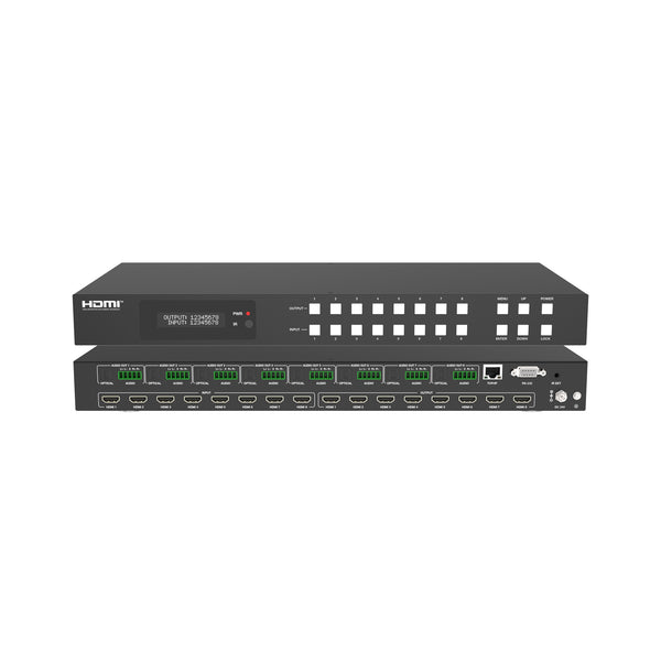 DVDO 4K 8x8 Seamless HDMI Matrix Switcher & Video Wall Controller with Audio Outputs