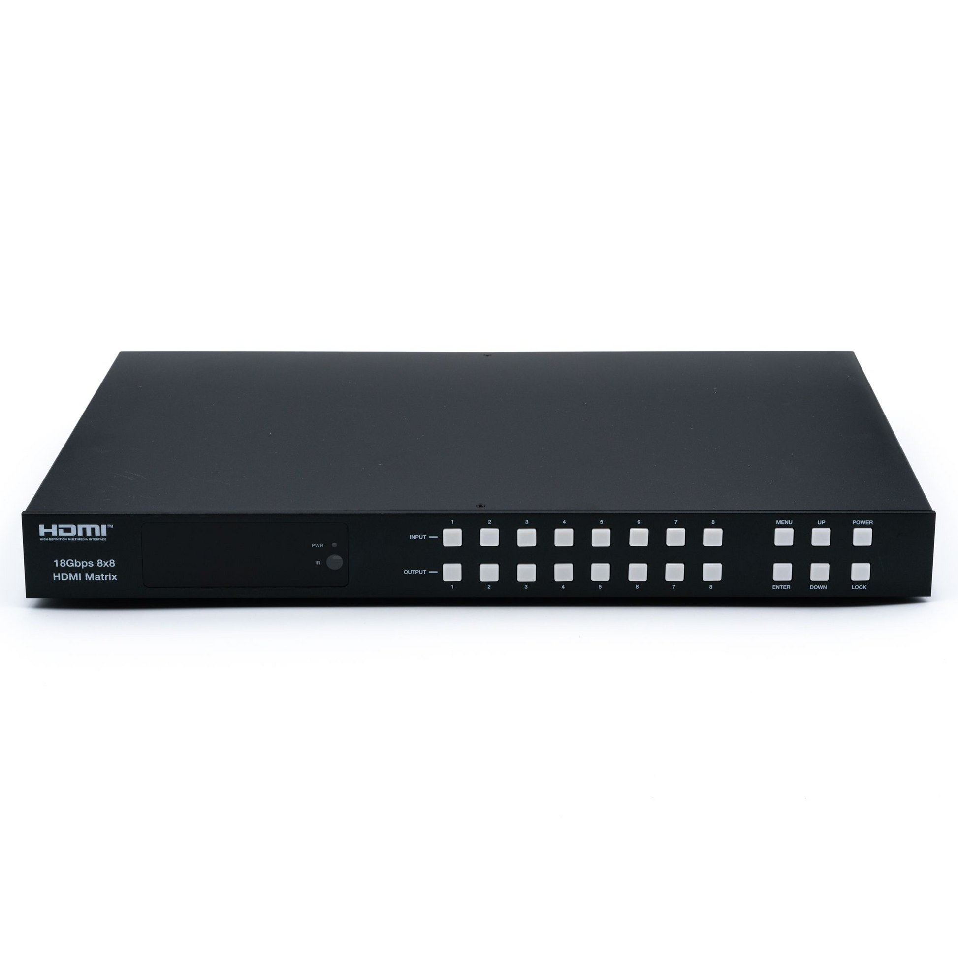 DVDO 4K 8x8 HDMI Matrix Switcher with Audio Outputs Front
