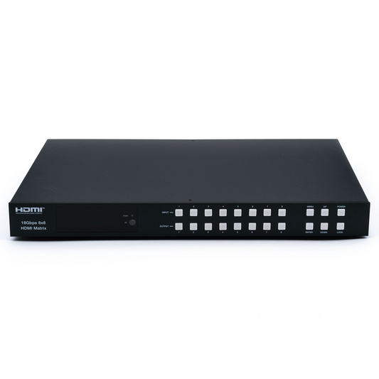 DVDO 4K 8x8 HDMI Matrix Switcher with Audio Outputs Front