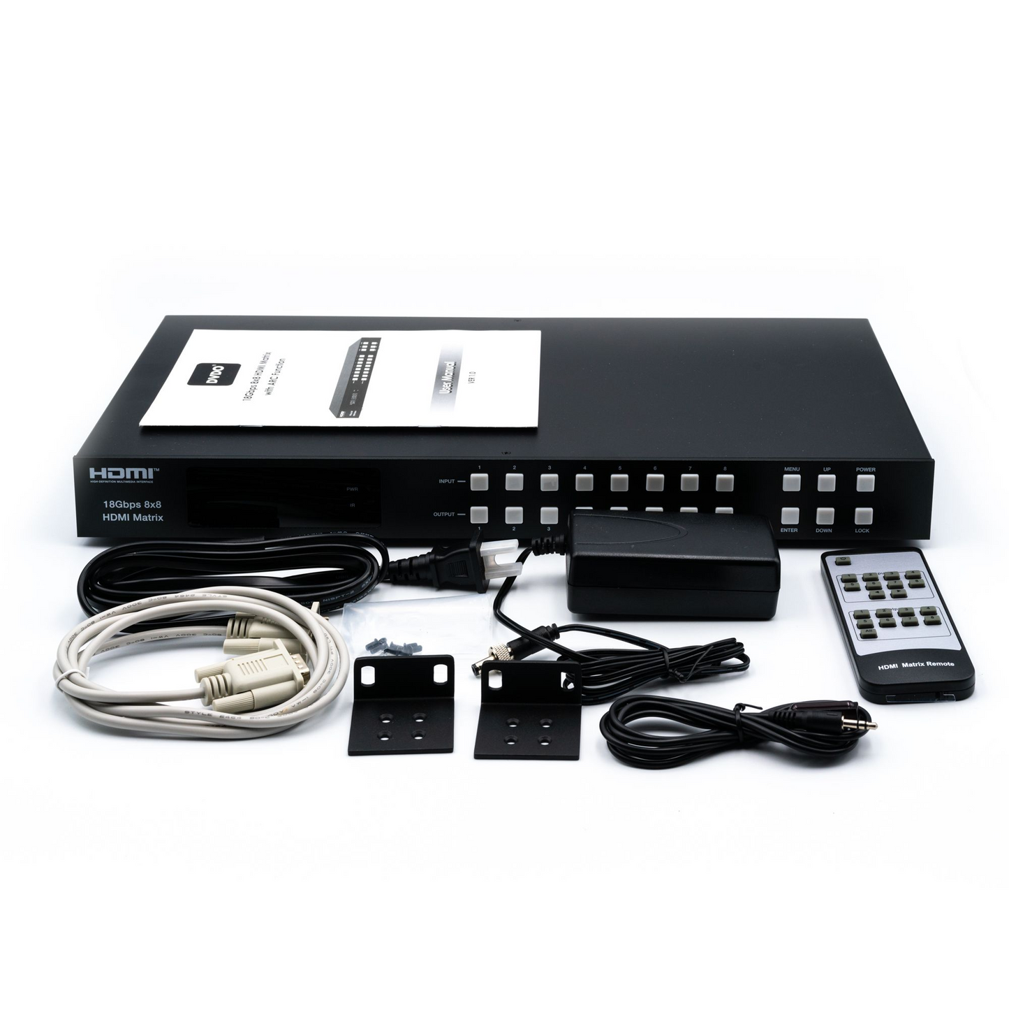 DVDO 4K 8x8 HDMI Matrix Switcher with Audio Outputs With Accessories