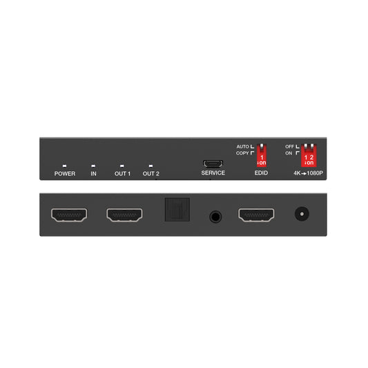 DVDO 4K 1x2 HDMI Splitter with Scaler & Audio Extract