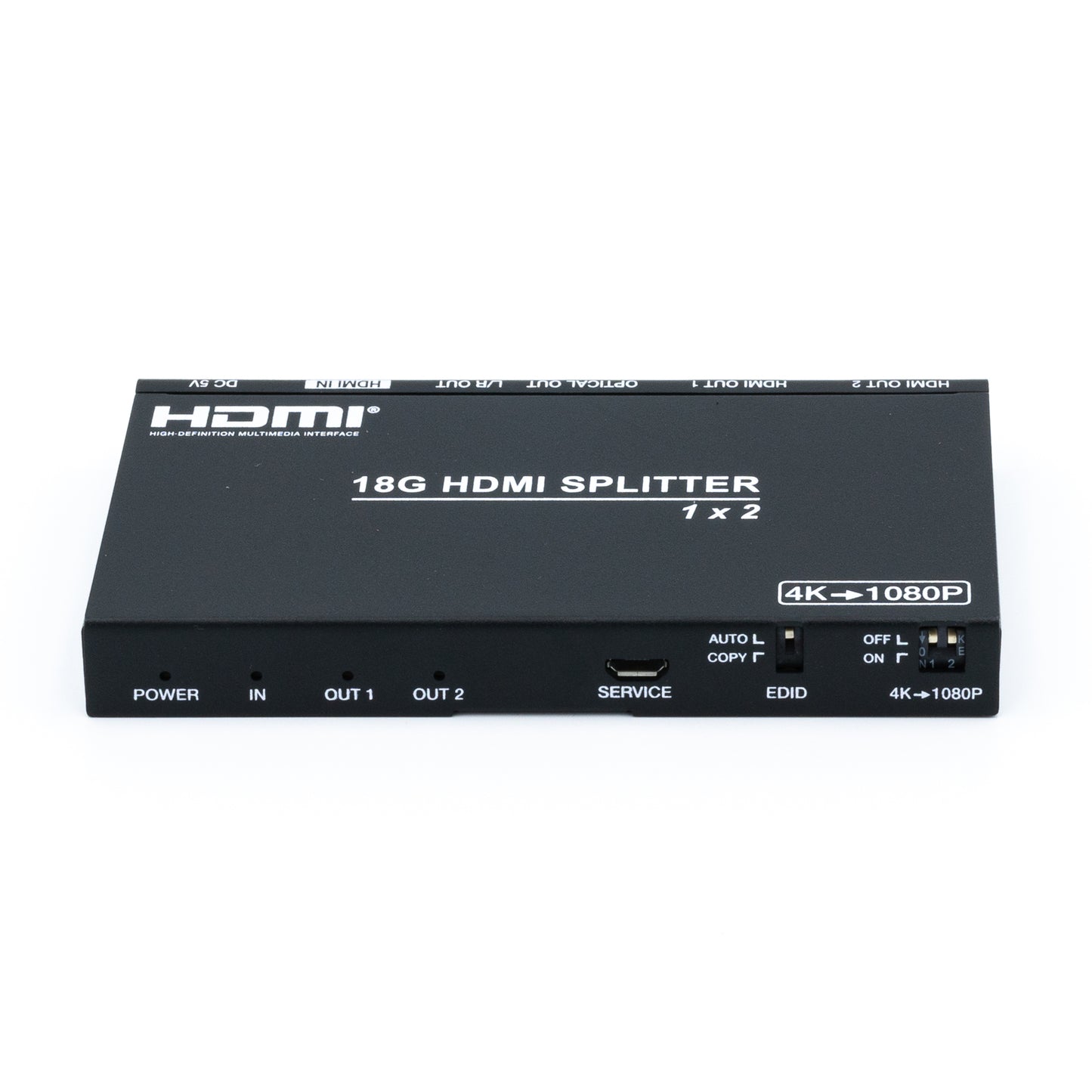 DVDO 4K 1x2 HDMI Splitter with Scaler & Audio Extract