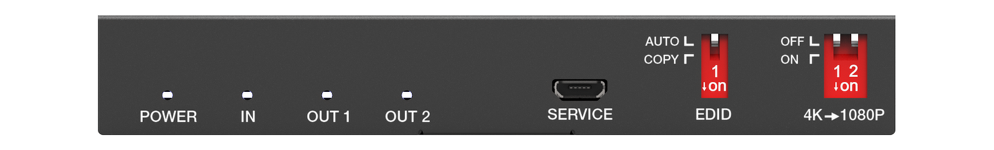 DVDO 4K 1x2 HDMI Splitter with Scaler & Audio Extract