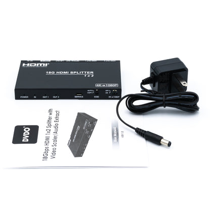 DVDO 4K 1x2 HDMI Splitter with Scaler & Audio Extract