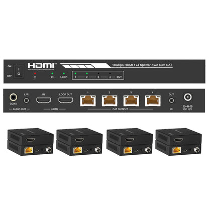 DVDO 4K 1x4 HDMI Splitter with Category Outputs