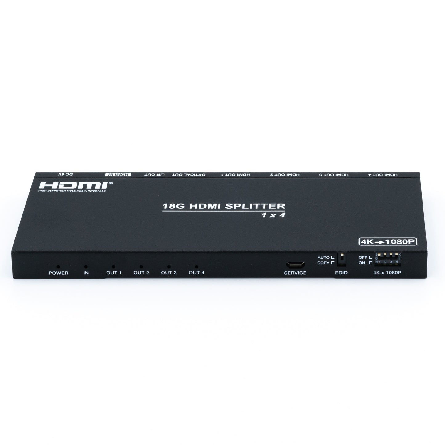DVDO 4K 1x4 HDMI Splitter with Scaler & Audio Extract