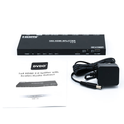 DVDO 4K 1x4 HDMI Splitter with Scaler & Audio Extract