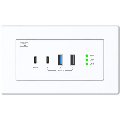 DVDO 1-Host USB-C & USB 3.2 Gen 1 100m Extender over HDBaseT (EU/UK WP Tx to Box Rx)
