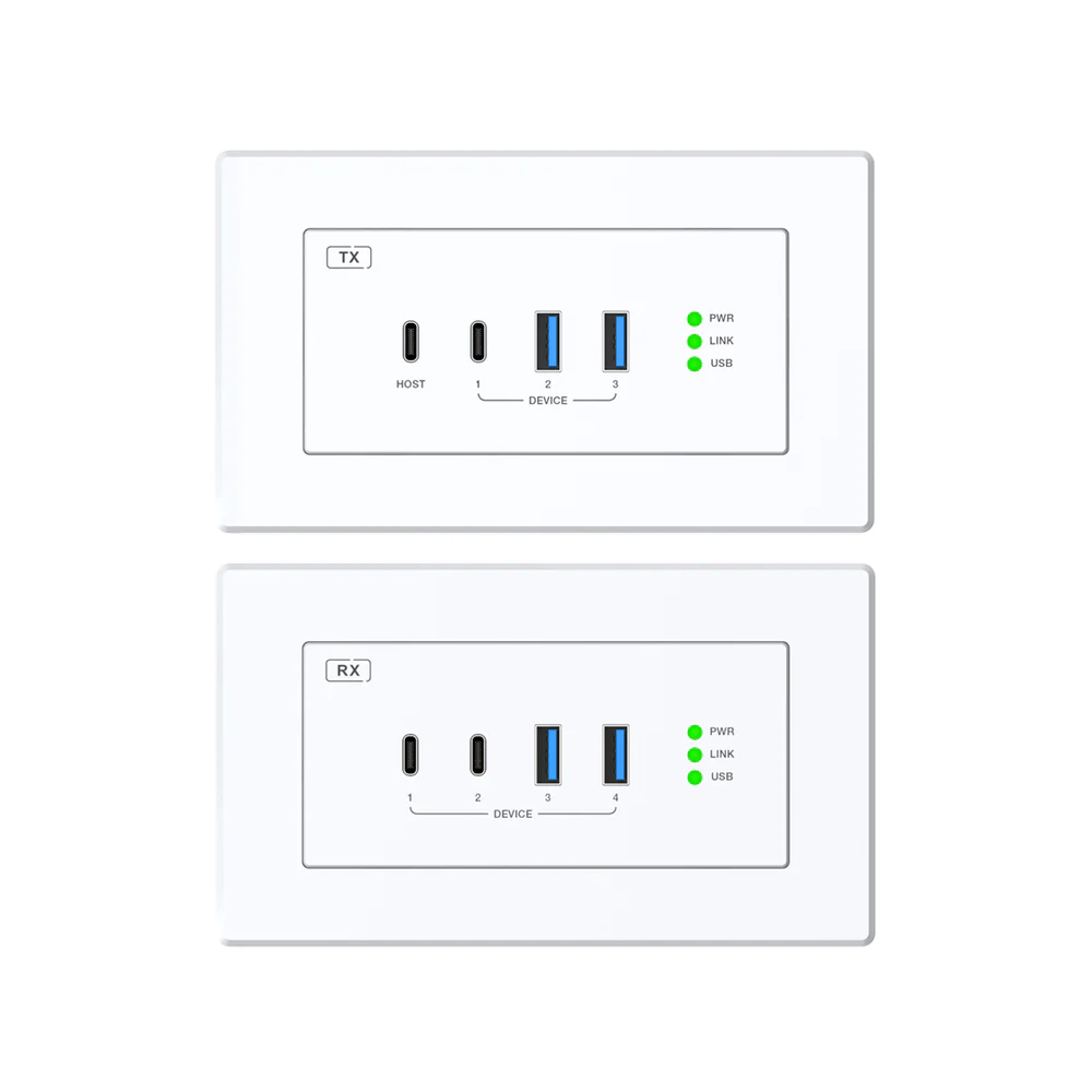DVDO 1-Host USB-C & USB 3.2 Gen 1 100m Extender over HDBaseT (EU/UK WP Tx to WP Rx)