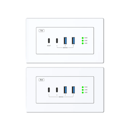 DVDO 1-Host USB-C & USB 3.2 Gen 1 100m Extender over HDBaseT (EU/UK WP Tx to WP Rx)
