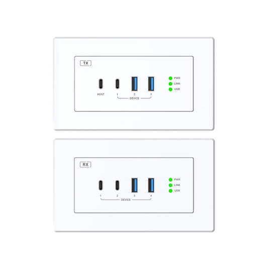 DVDO 1-Host USB-C & USB 3.2 Gen 1 100m Extender over HDBaseT (EU/UK WP Tx to WP Rx)