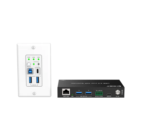 DVDO 2-Host USB-C & USB 3.2 Gen 1 100m Extender over HDBaseT (WP Tx to Box Rx)