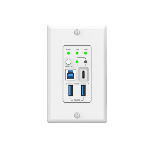 DVDO 2-Host USB-C & USB 3.2 Gen 1 100m Extender over HDBaseT (WP Tx to Box Rx)