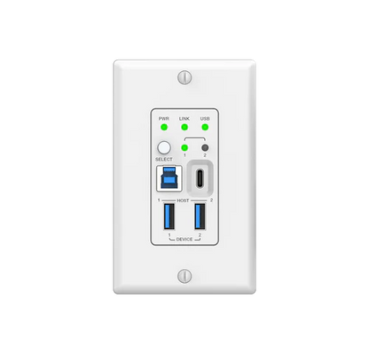 DVDO 2-Host USB-C & USB 3.2 Gen 1 100m Extender over HDBaseT (WP Tx to Box Rx)