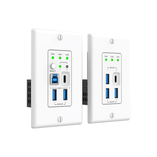 DVDO 2-Host USB-C & USB 3.2 Gen 1 100m Extender over HDBaseT (WP Tx to WP Rx)