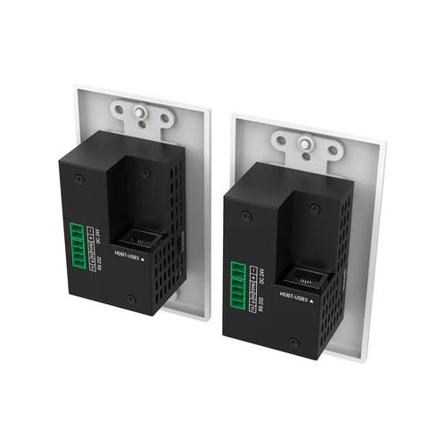 DVDO 2-Host USB-C & USB 3.2 Gen 1 100m Extender over HDBaseT (WP Tx to WP Rx) Rear View 