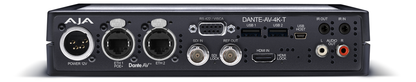 AJA Dante AV 4K T Rear