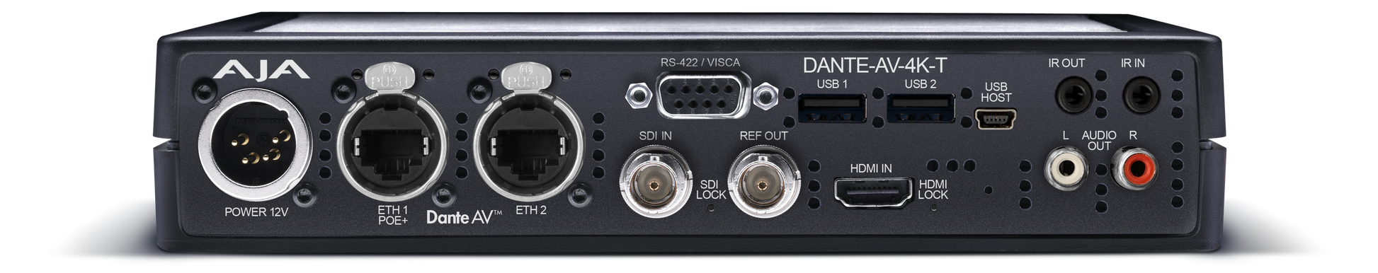 AJA Dante AV 4K T Rear