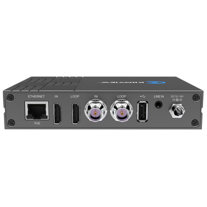E3 4K Multi-interface Video Encoder Ports Inputs Back Rear View