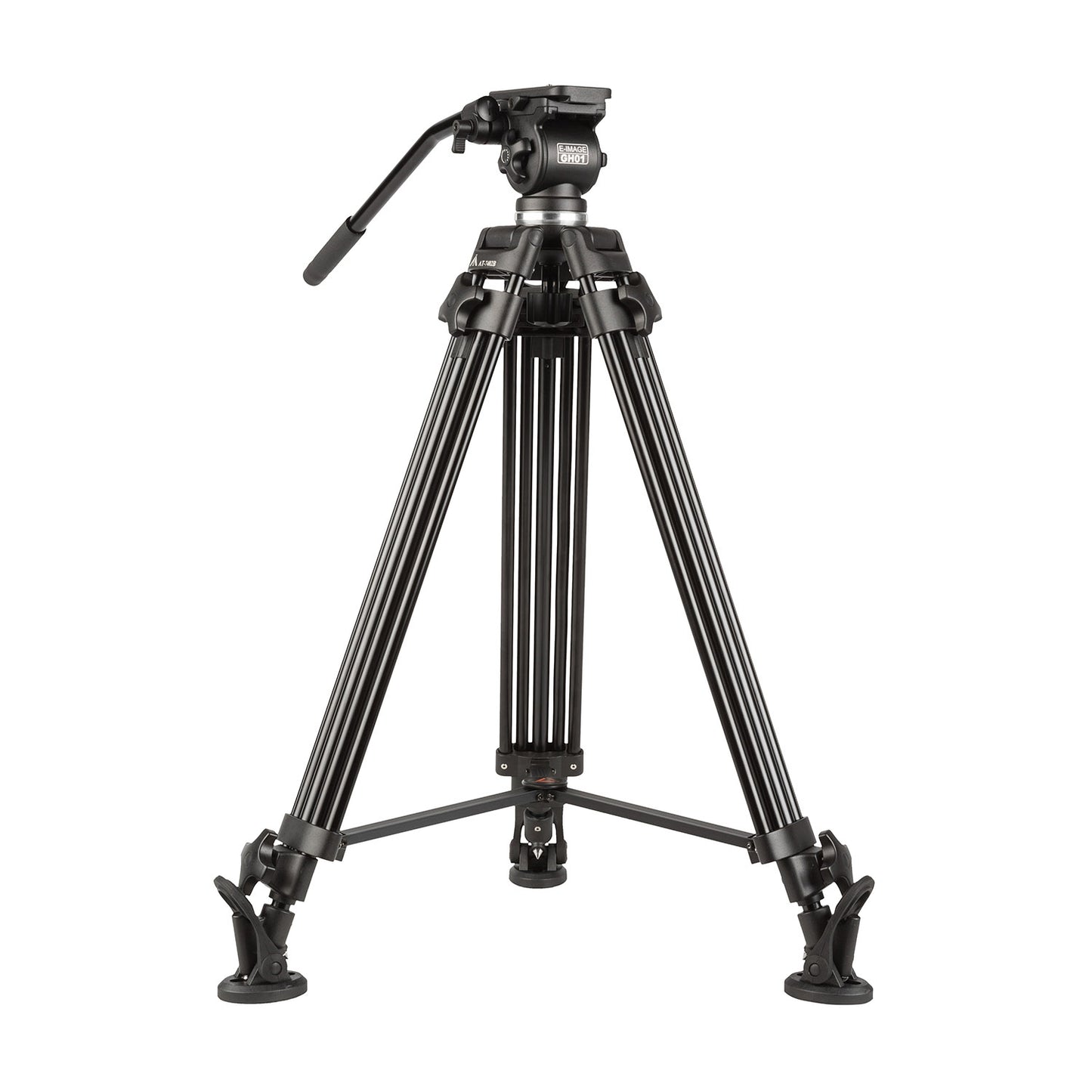 ikan 2-Stage Aluminum 65mm Fluid Head Tripod Kit, 11 lbs Payload (E-Image)