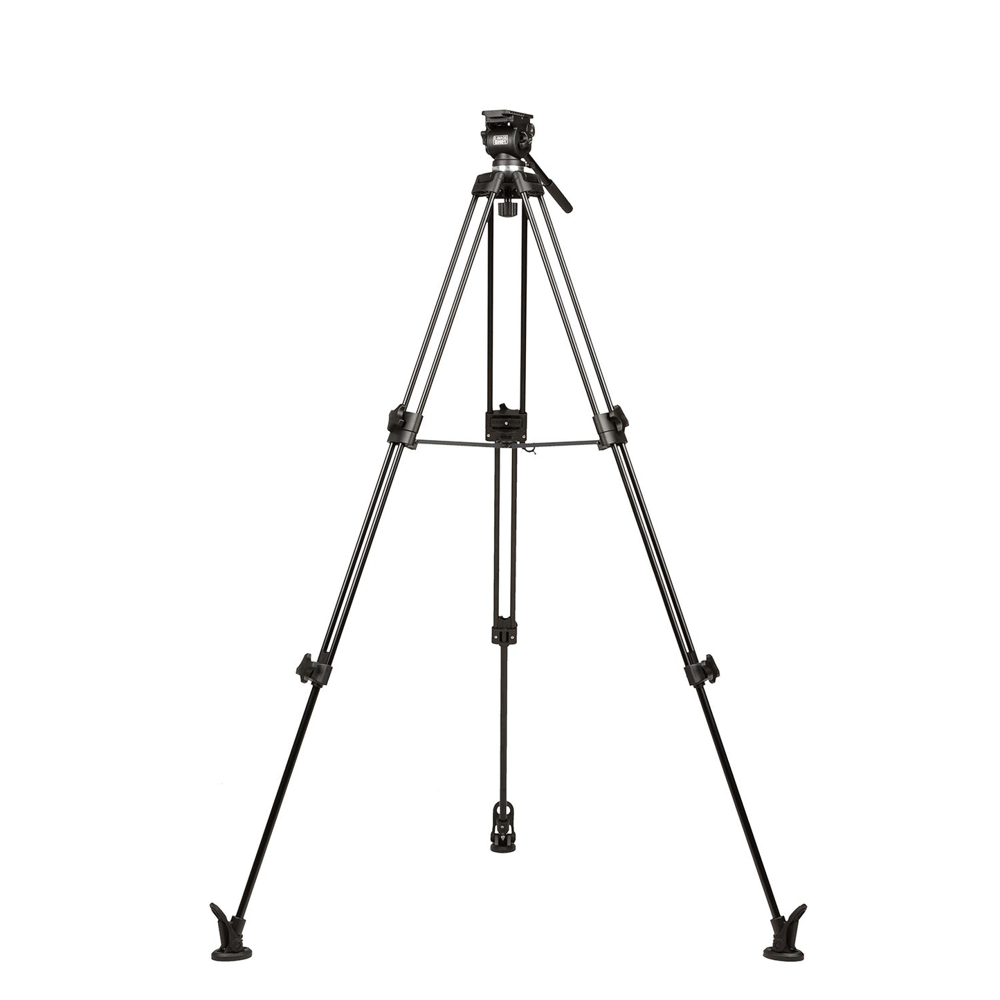 ikan 2-Stage Aluminum 65mm Fluid Head Tripod Kit, 11 lbs Payload (E-Image)