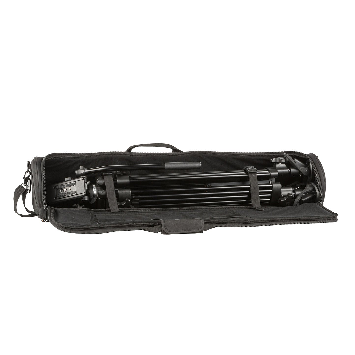 ikan 2-Stage Aluminum 65mm Fluid Head Tripod Kit, 11 lbs Payload (E-Image)