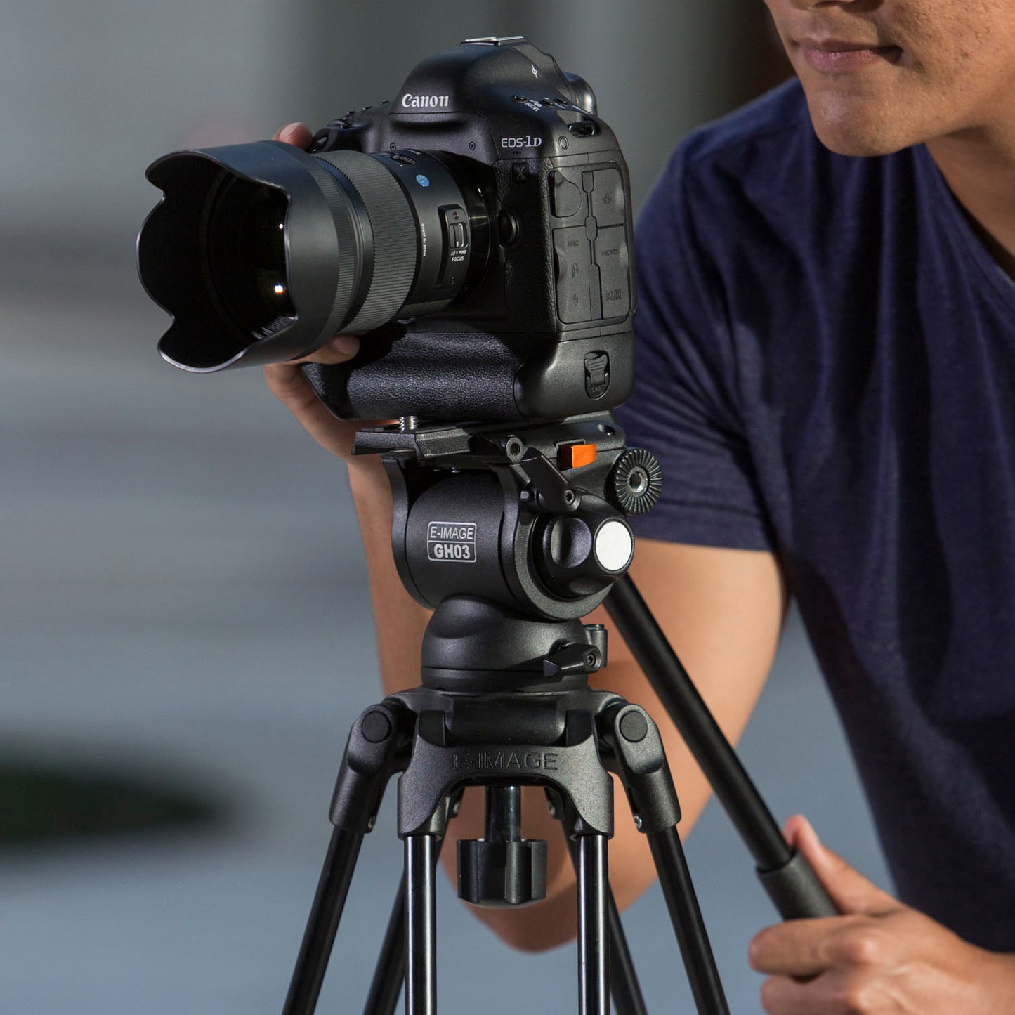 iKan 2-Stage Aluminum 75mm Fluid Head Tripod Kit, 11 lbs Payload, w/ Variable Friction Tilt Drag (E-Image)