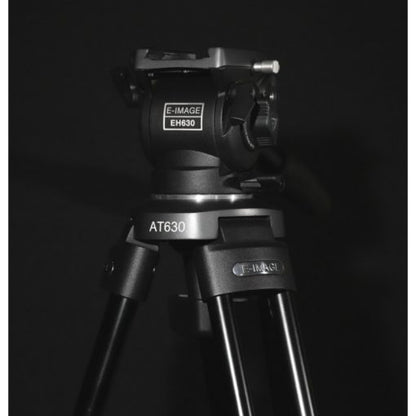 Camera tripod with E-Image brand on a black background