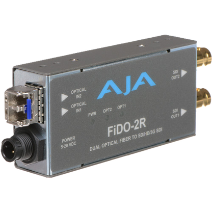 AJA FiDO-2R 2-Channel Single-Mode Fiber to 3G-SDI Receiver