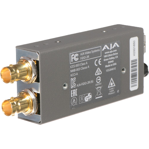 AJA FiDO-2R 2-Channel Single-Mode Fiber to 3G-SDI Receiver