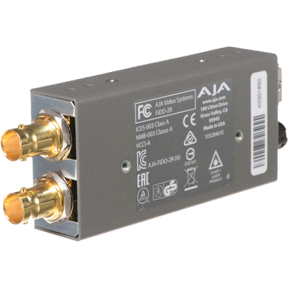 AJA FiDO-2R 2-Channel Single-Mode Fiber to 3G-SDI Receiver