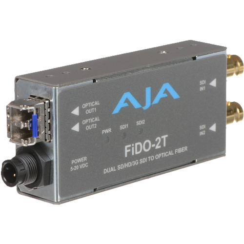 AJA FiDO-2T 2-Channel 3G-SDI to Single-Mode Fiber Transmitter