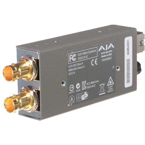 AJA FiDO-R-SC-R0 Single-Channel SC Fiber to Dual 3G-SDI Mini Converter