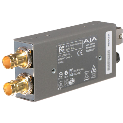 AJA FiDO-R-SC-R0 Single-Channel SC Fiber to Dual 3G-SDI Mini Converter
