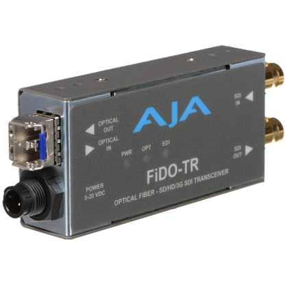 AJA FiDO-TR Single-Channel 3G-SDI / LC Fiber Transceiver