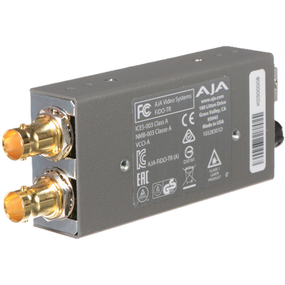 AJA FiDO-TR Single-Channel 3G-SDI / LC Fiber Transceiver