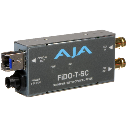 AJA FiDO-T-SC 3G-SDI to Single-Mode SC Fiber Transmitter