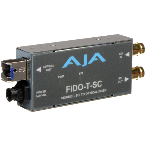 AJA FiDO-T-SC 3G-SDI to Single-Mode SC Fiber Transmitter
