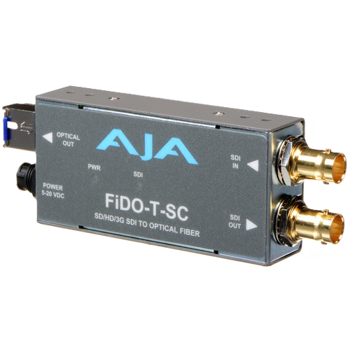 AJA FiDO-T-SC 3G-SDI to Single-Mode SC Fiber Transmitter