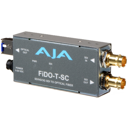AJA FiDO-T-SC 3G-SDI to Single-Mode SC Fiber Transmitter