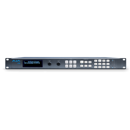 AJA 4-Channel 2K/HD/SD or 1-Channel 4K/UltraHD Frame Sync and Up, Down, Cross-Converter