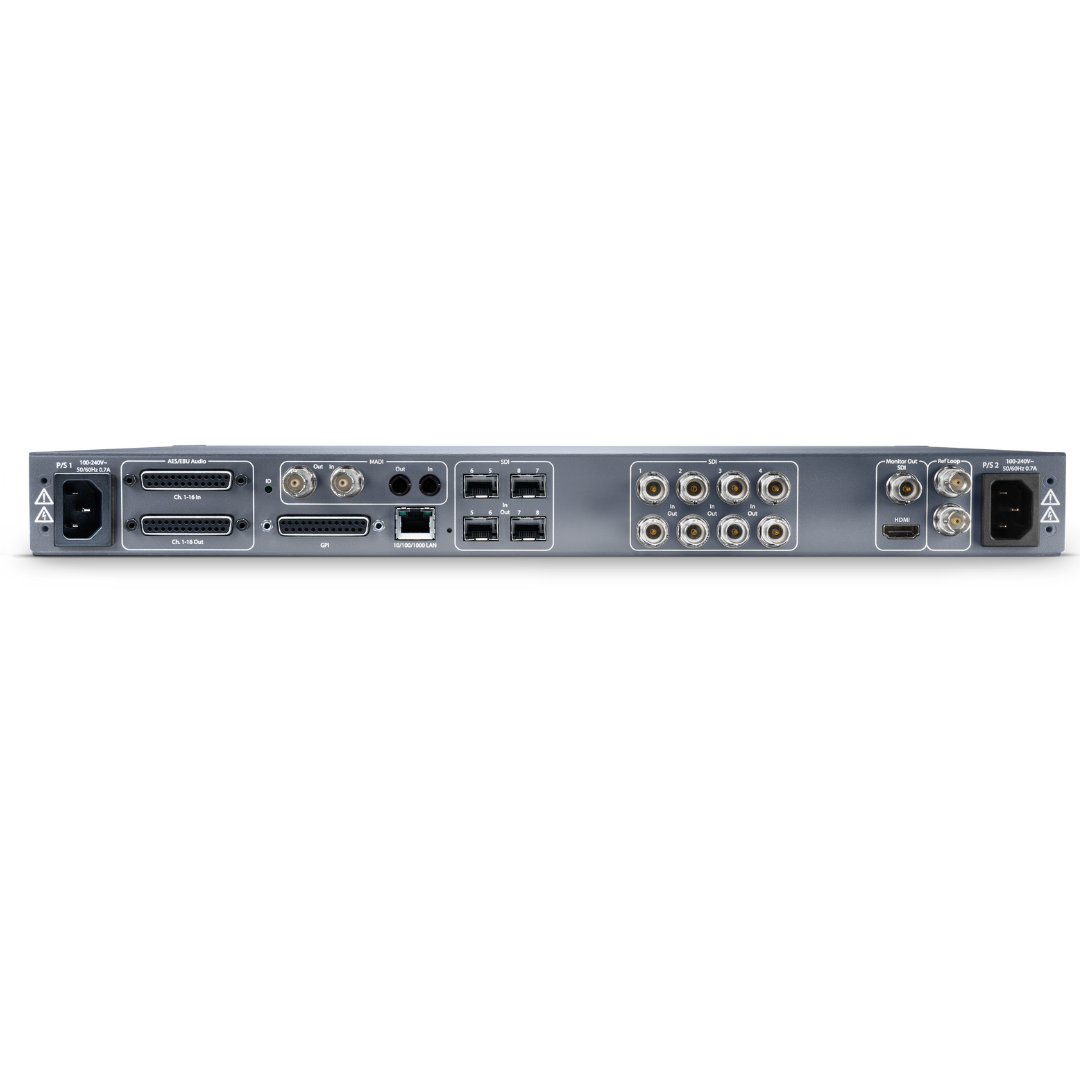 AJA 4-Channel 2K/HD/SD or 1-Channel 4K/UltraHD Frame Sync and Up, Down, Cross-Converter