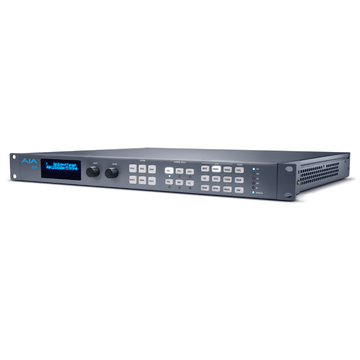 AJA 4-Channel 2K/HD/SD or 1-Channel 4K/UltraHD Frame Sync and Up, Down, Cross-Converter