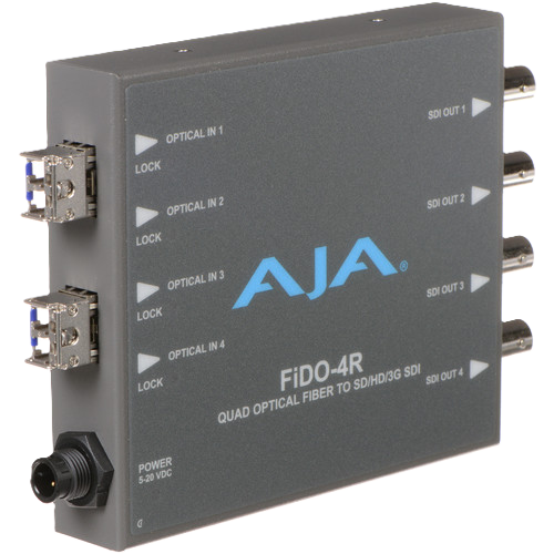 AJA FiDO-4R 4-Channel 3G-SDI Fiber Receiver