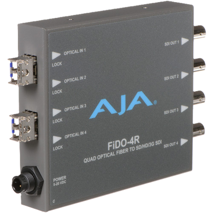AJA FiDO-4R 4-Channel 3G-SDI Fiber Receiver