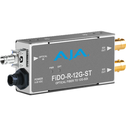 AJA FiDO-R-12G-ST 12G-SDI ST Fiber Receiver