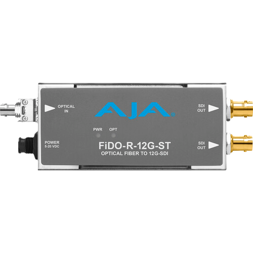 AJA FiDO-R-12G-ST 12G-SDI ST Fiber Receiver