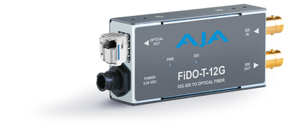 AJA 1-Channel 12G-SDI to Single Mode LC Fiber Transmitter
